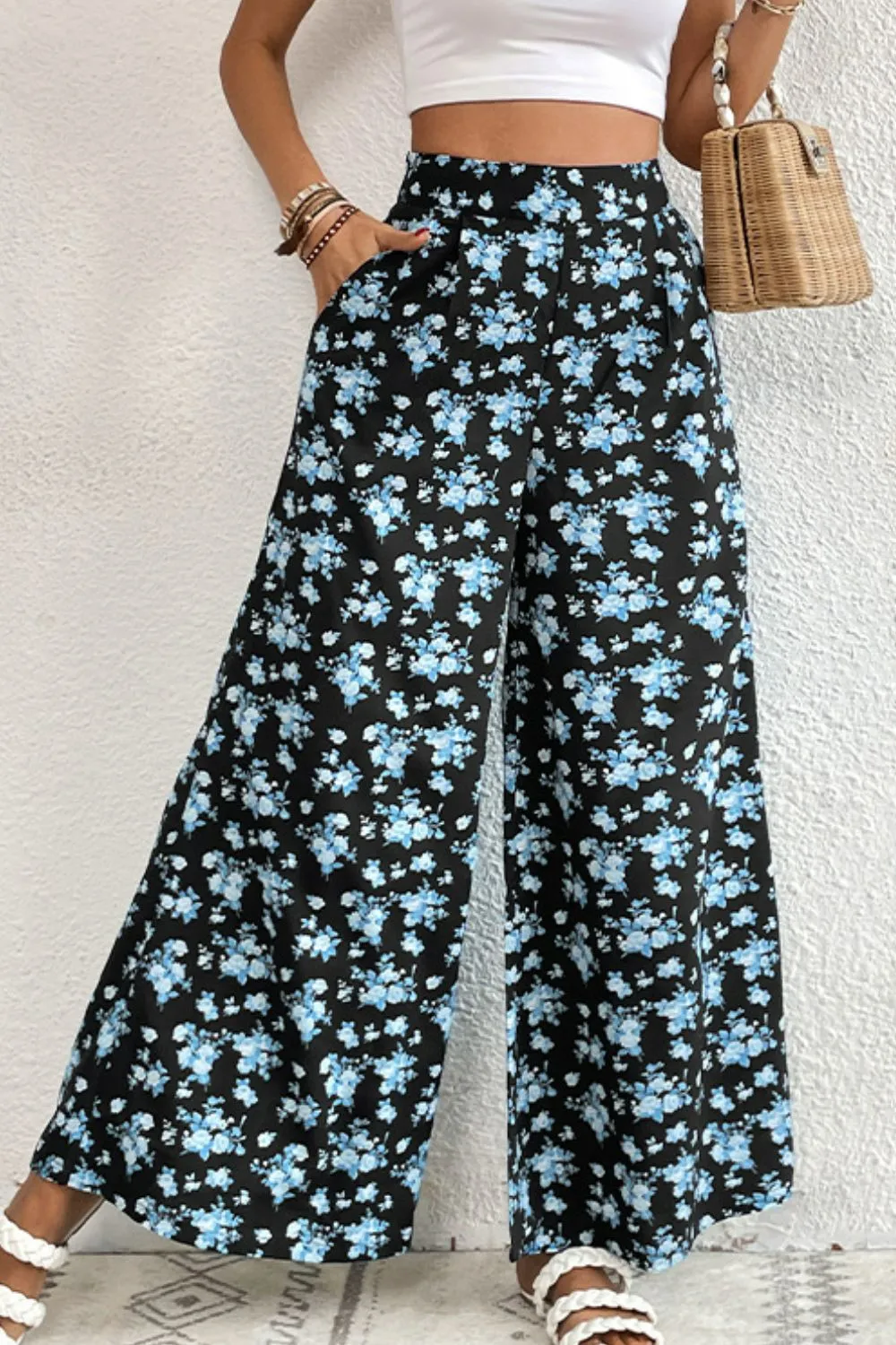 Floral Pocket Vacation Culottes