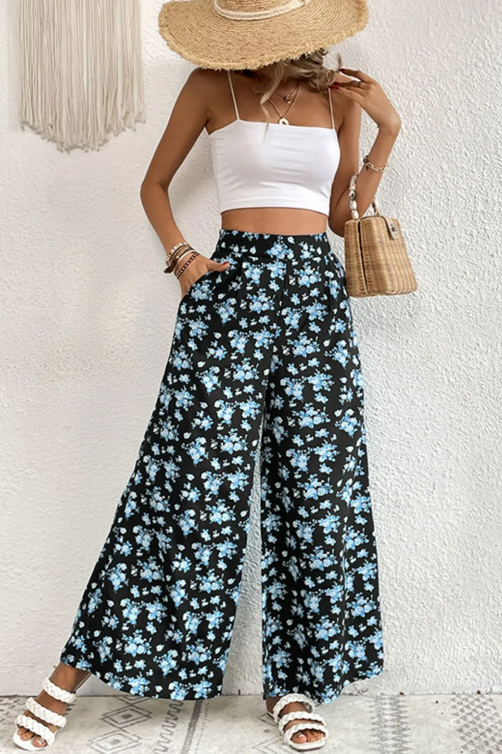 Floral Pocket Vacation Culottes