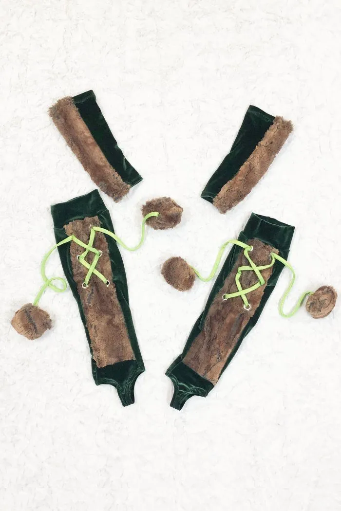 Forest Fox Leg Warmer & Arm warmer Accessory Set