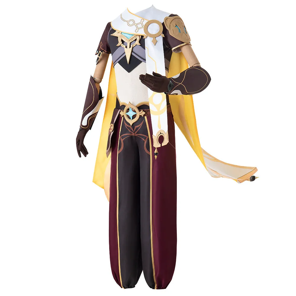 Genshin Impact Traveler Aether Outfits Halloween Carnival Suit Cosplay Costume