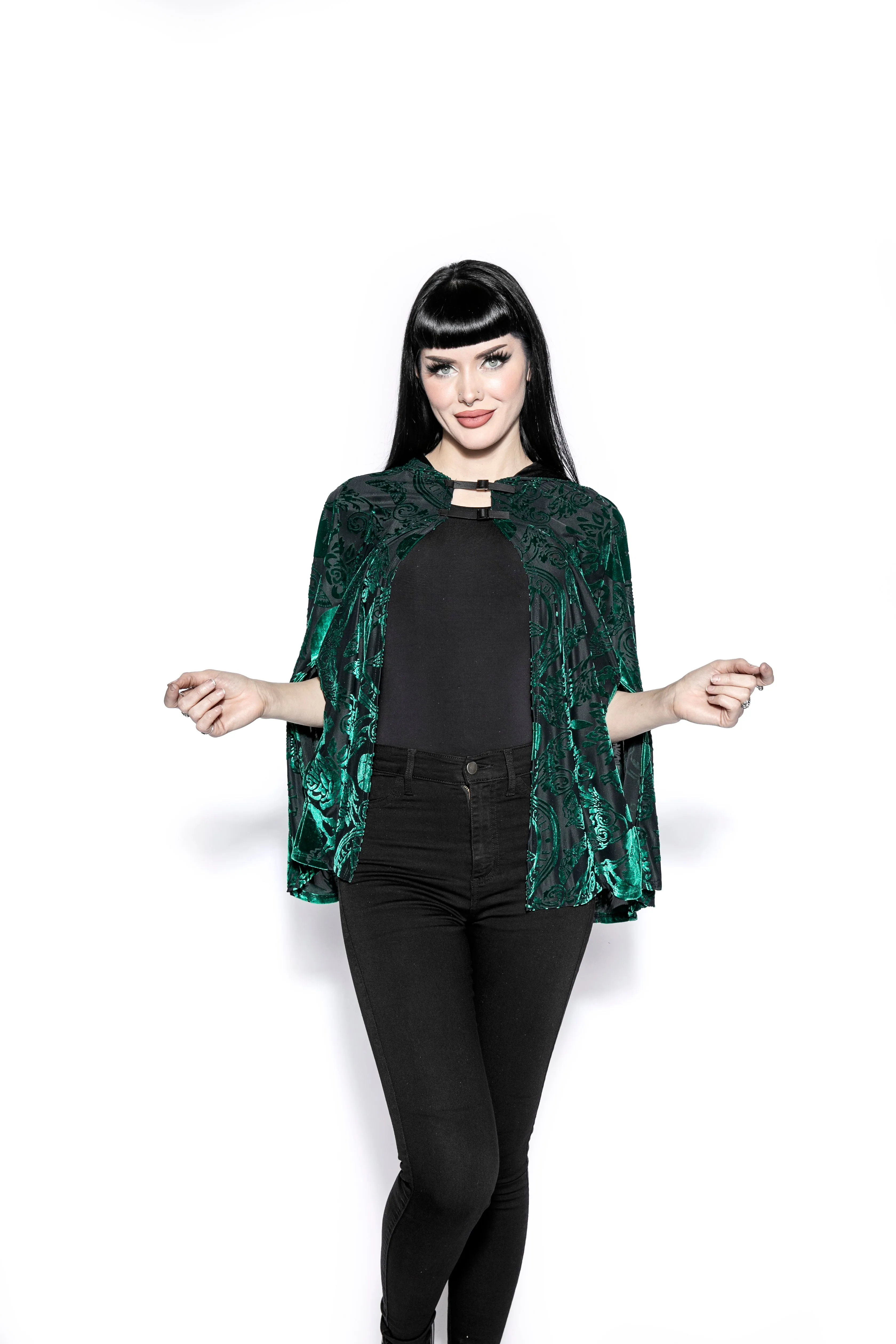 Green Baroque - Velvet Cape