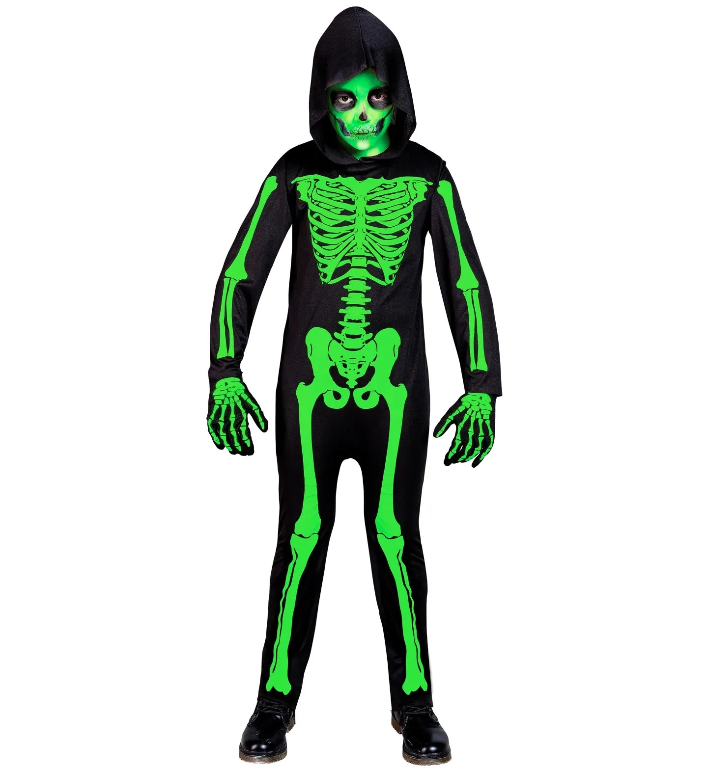 Green Skeleton Costume Boy