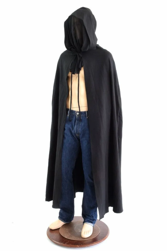 Grim Reaper Cape with Mesh Face Obscurer