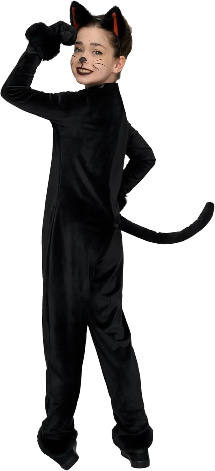 Halloween Black Cat Plush Costume