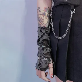 Halloween grunge “broken” hand cuffs