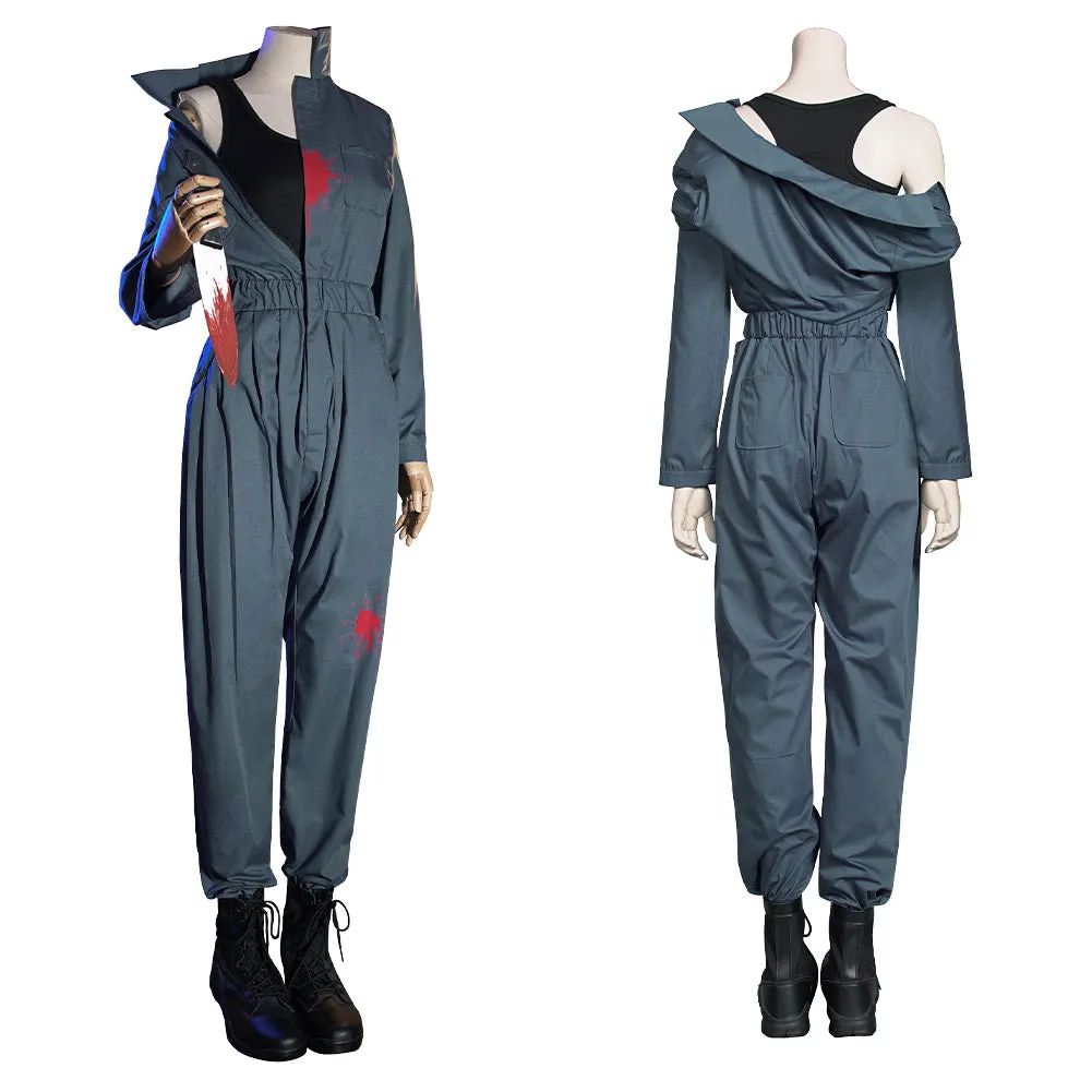 Halloween Michael Myers Women Overalls Uniform Outfits Halloween Carnival Suit Cosplay Costume