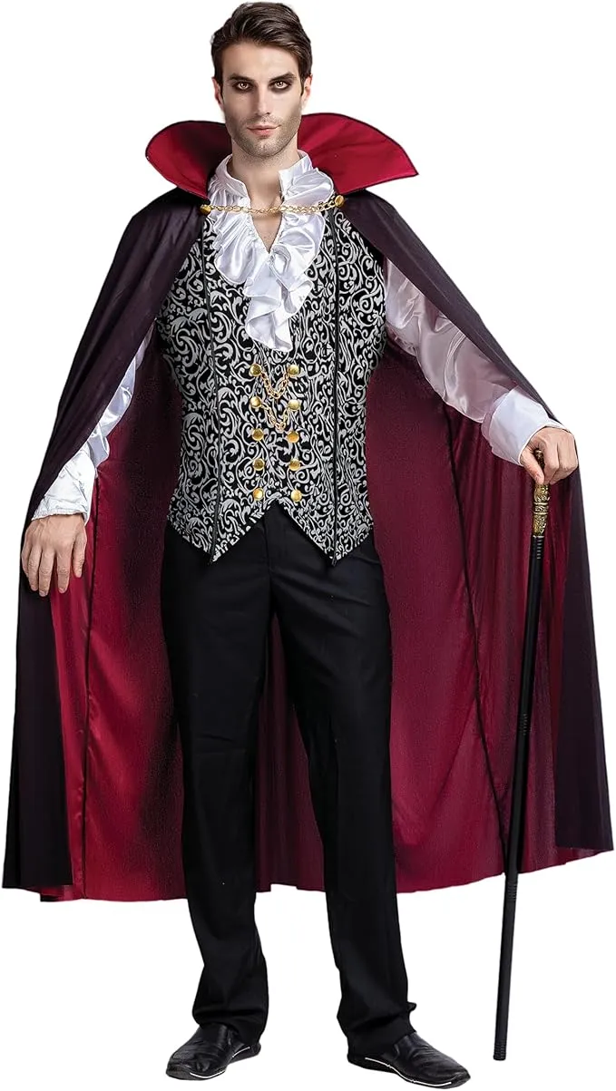 Halloween Vampire Costume, Silver