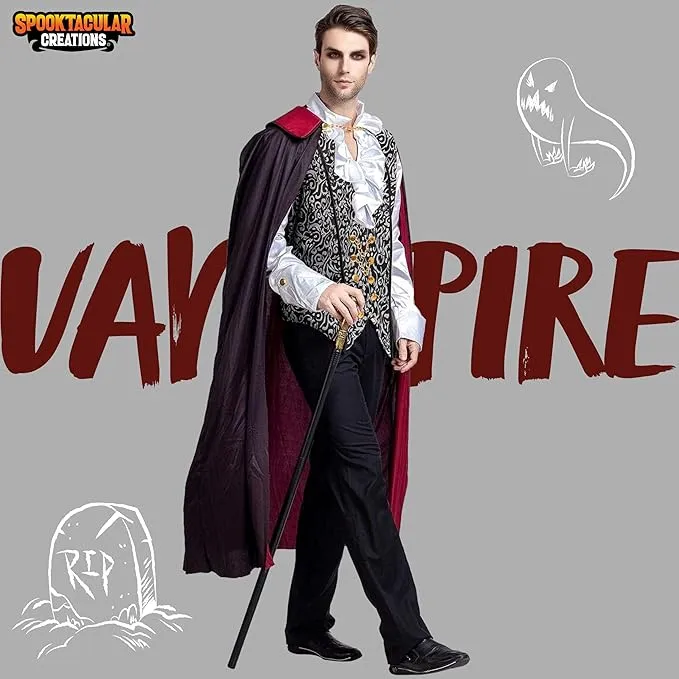 Halloween Vampire Costume, Silver