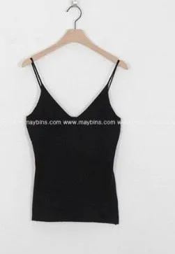 Halter Bandage Sexy Crop Tops Solid Cotton Underwear Tank Vest Slim Fit Sleeveless