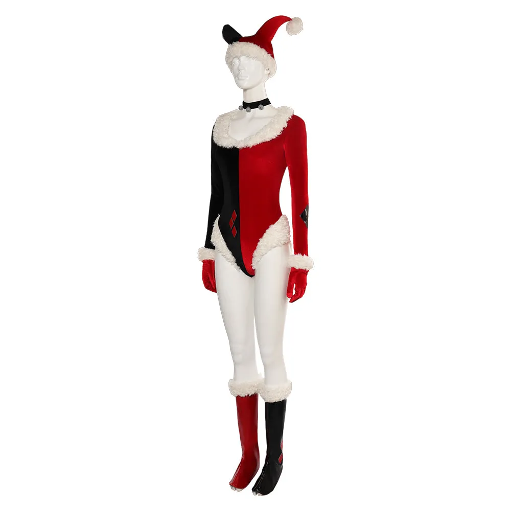 Harley Quinn Women Christmas Outfits Party Carnival Halloween Cosplay Costume