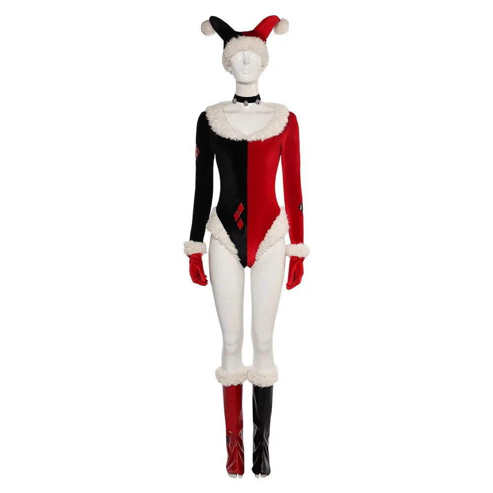 Harley Quinn Women Christmas Outfits Party Carnival Halloween Cosplay Costume