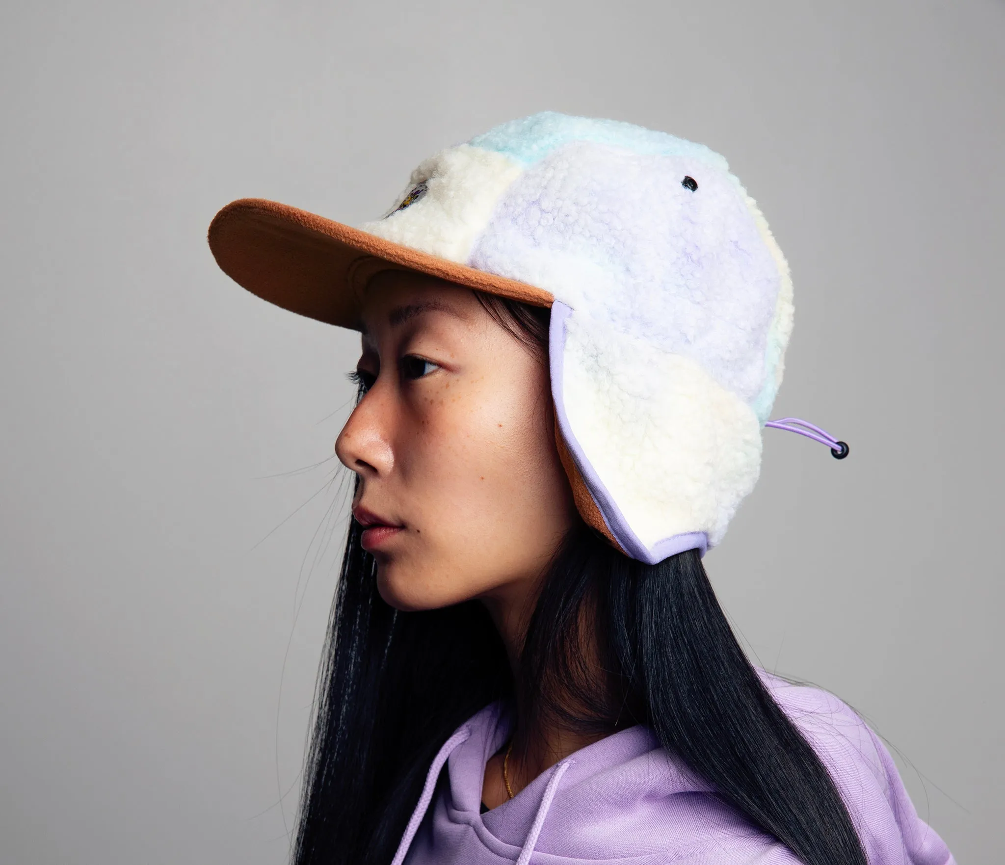 Hemulens Fleece Cap With Ear Warmer - Tiedye