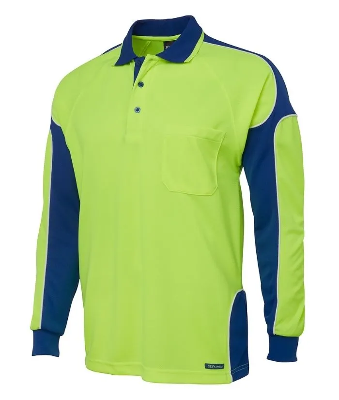 Hi Vis, Long Sleeve, Arm Panel Polo