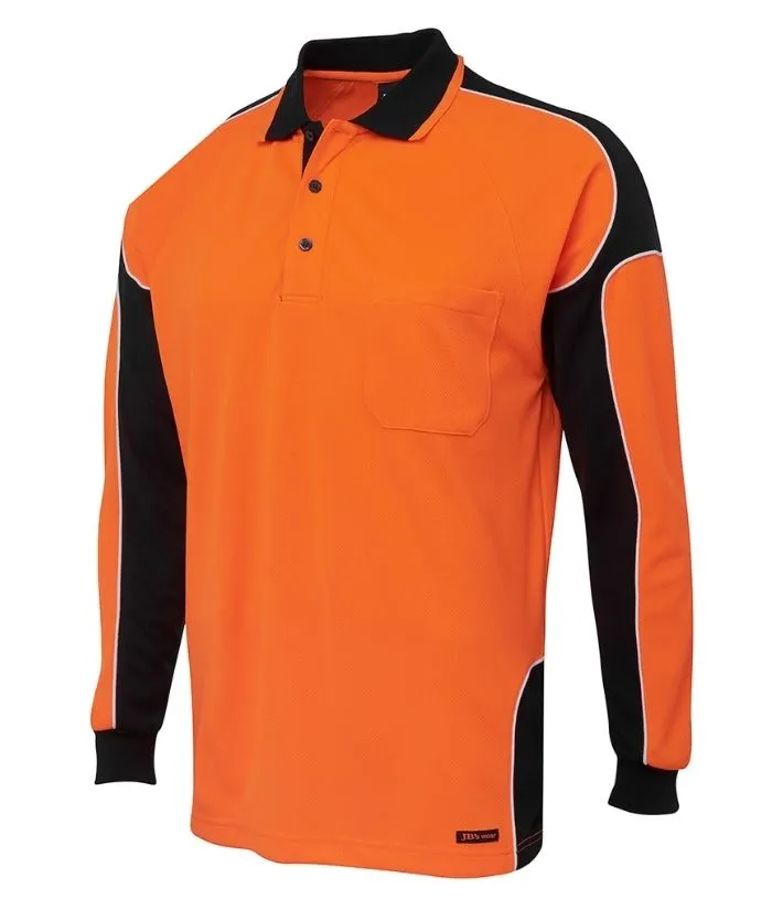 Hi Vis, Long Sleeve, Arm Panel Polo