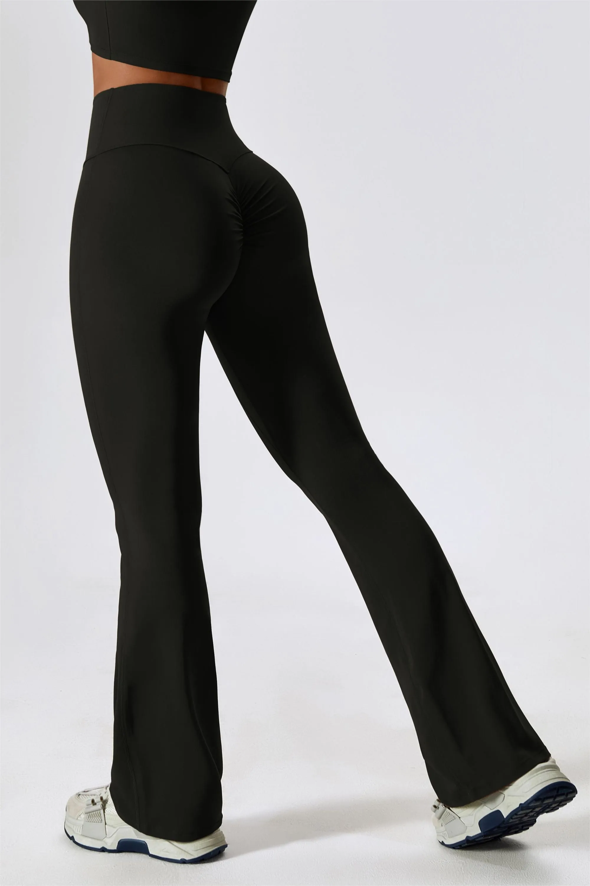 High-Rise Bootcut Flared Scrunch Bum Legging