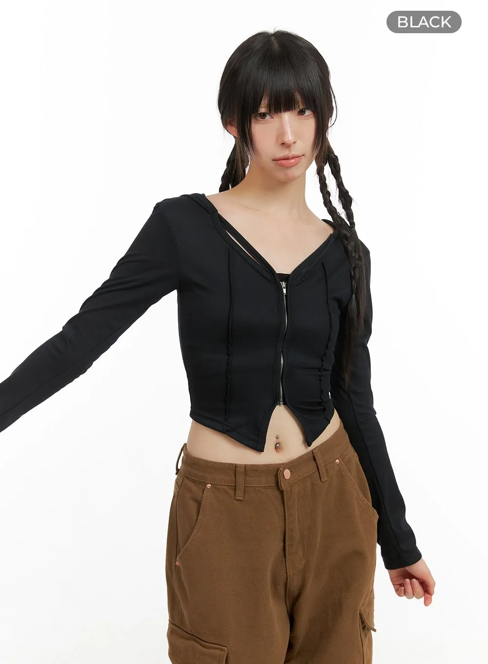 Hoodie Crop Top CG420