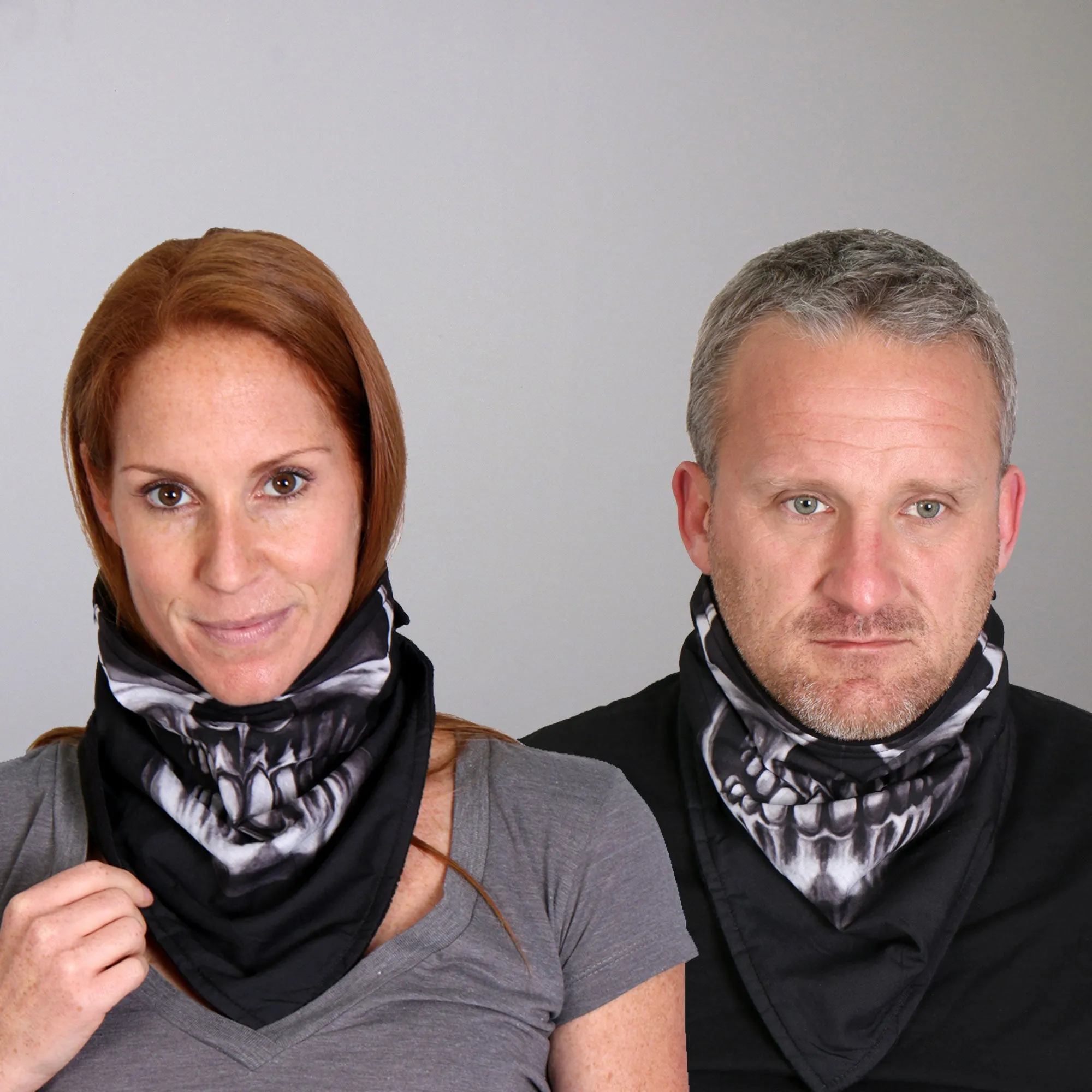 Hot Leathers FWC1001 Human Skull Face Wrap Neck Warmer