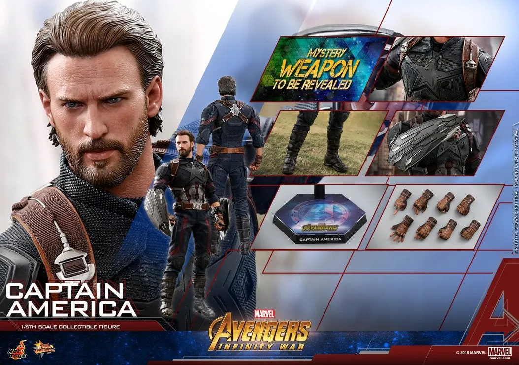 Hot Toys - MMS480 - Avengers: Infinity War - 1/6th scale Captain America Collectible Figure