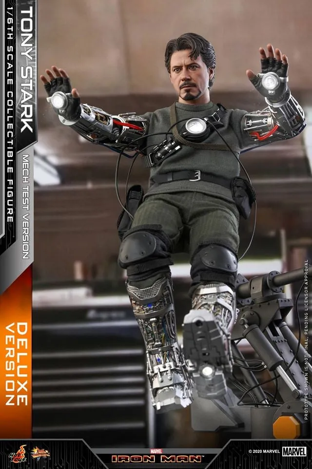 Hot Toys - MMS582 - Iron Man - 1/6th scale Tony Stark (Mech Test Version) Collectible Figure (Deluxe Version)