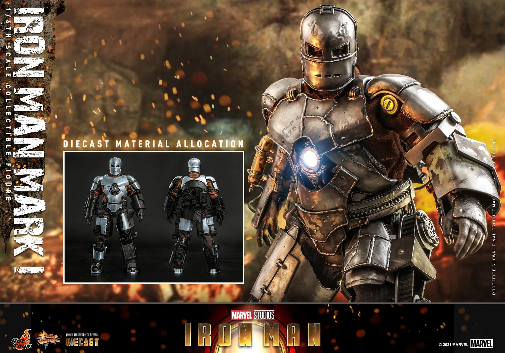 Hot Toys - MMS605D40 - Iron Man - 1/6th scale Iron Man Mark I Collectible Figure