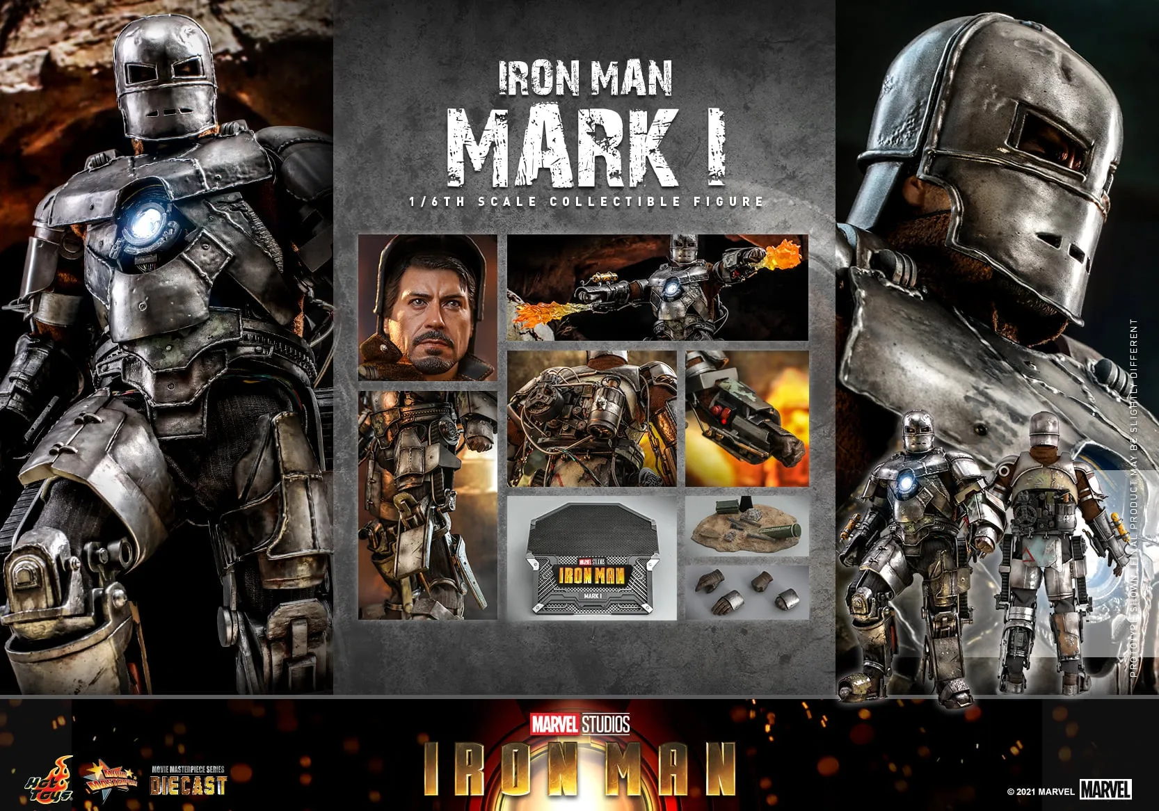 Hot Toys - MMS605D40 - Iron Man - 1/6th scale Iron Man Mark I Collectible Figure