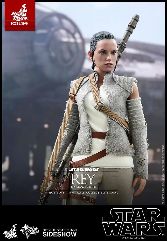 HOT TOYS STAR WARS EPISODE VII THE FORCE AWAKENS REY SOLO IN RESISTANT OUTFIT 1/6 MMS377