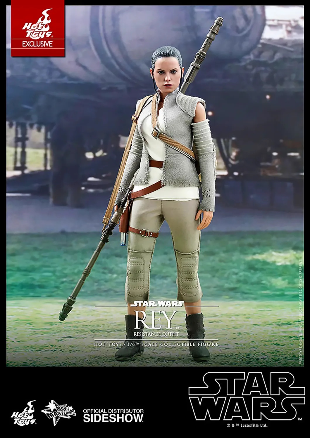 HOT TOYS STAR WARS EPISODE VII THE FORCE AWAKENS REY SOLO IN RESISTANT OUTFIT 1/6 MMS377