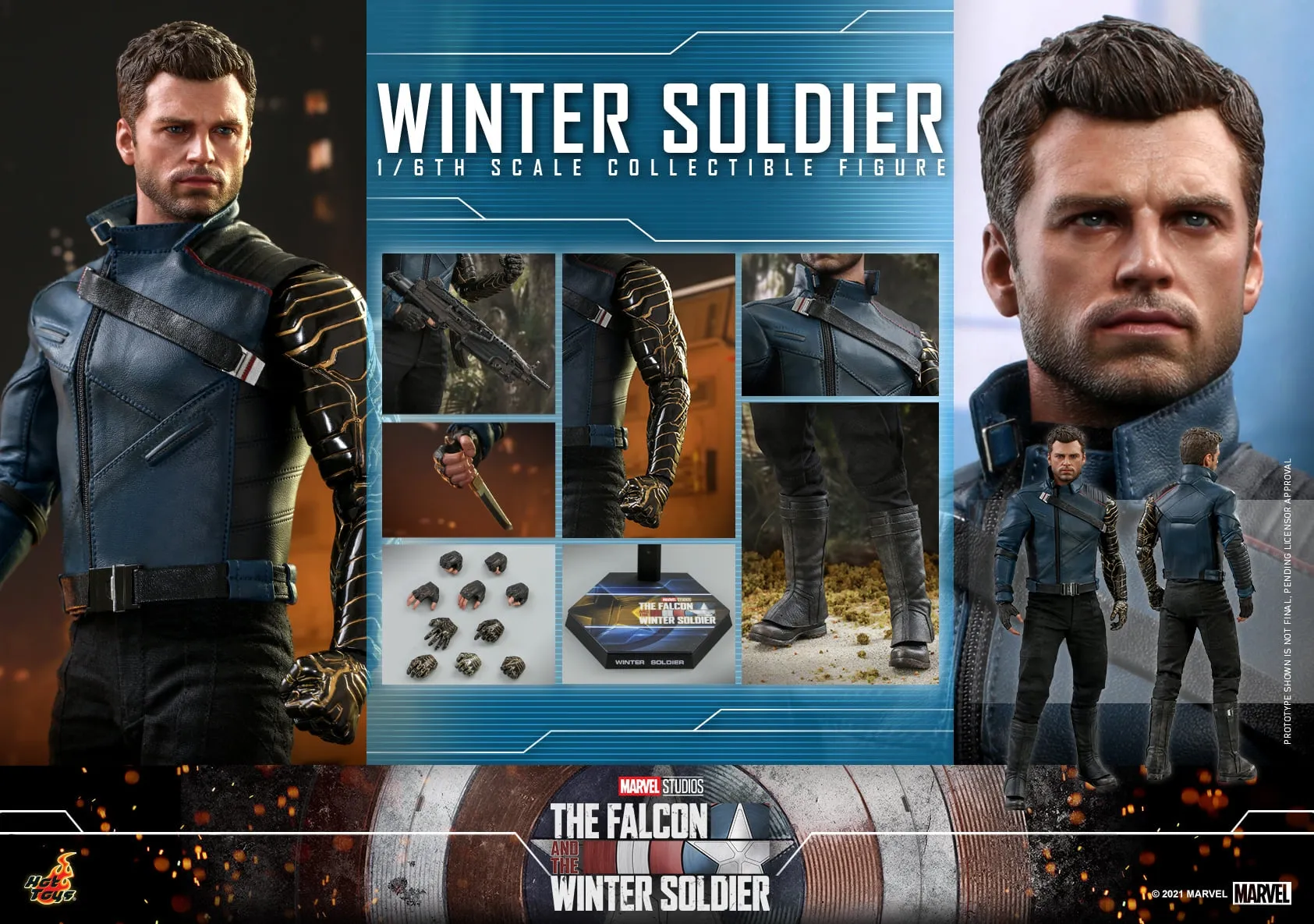 Hot Toys - TMS039 - The Falcon and the Winter Soldier - 1/6th scale Winter Soldier Collectible Figure