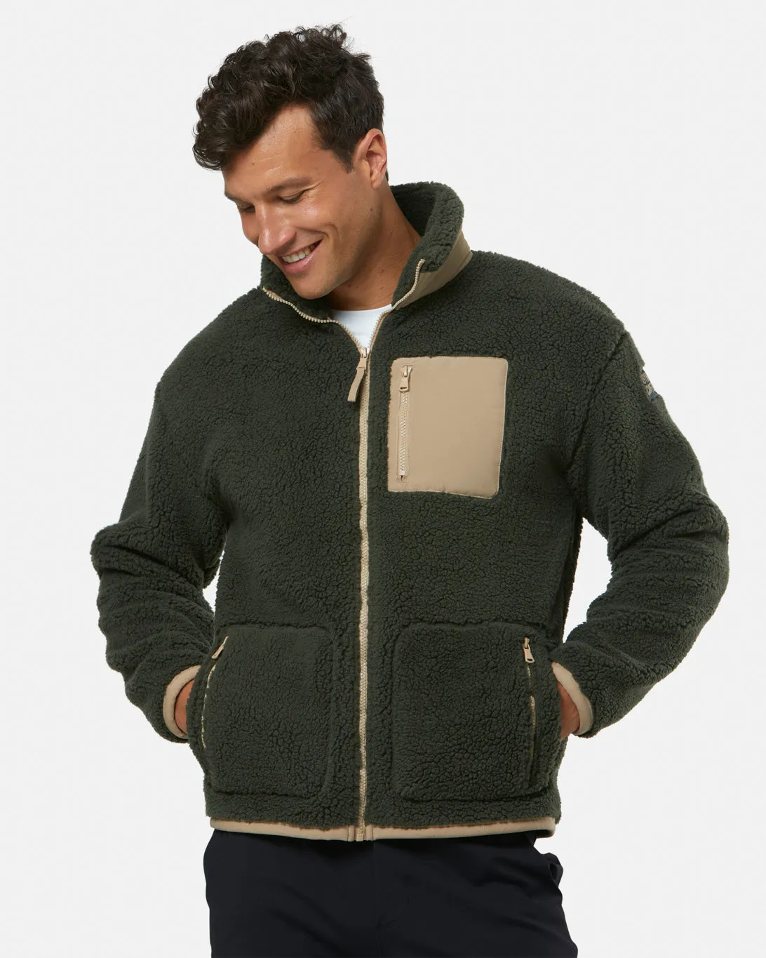 Industry Fleece Jacket in Khaki