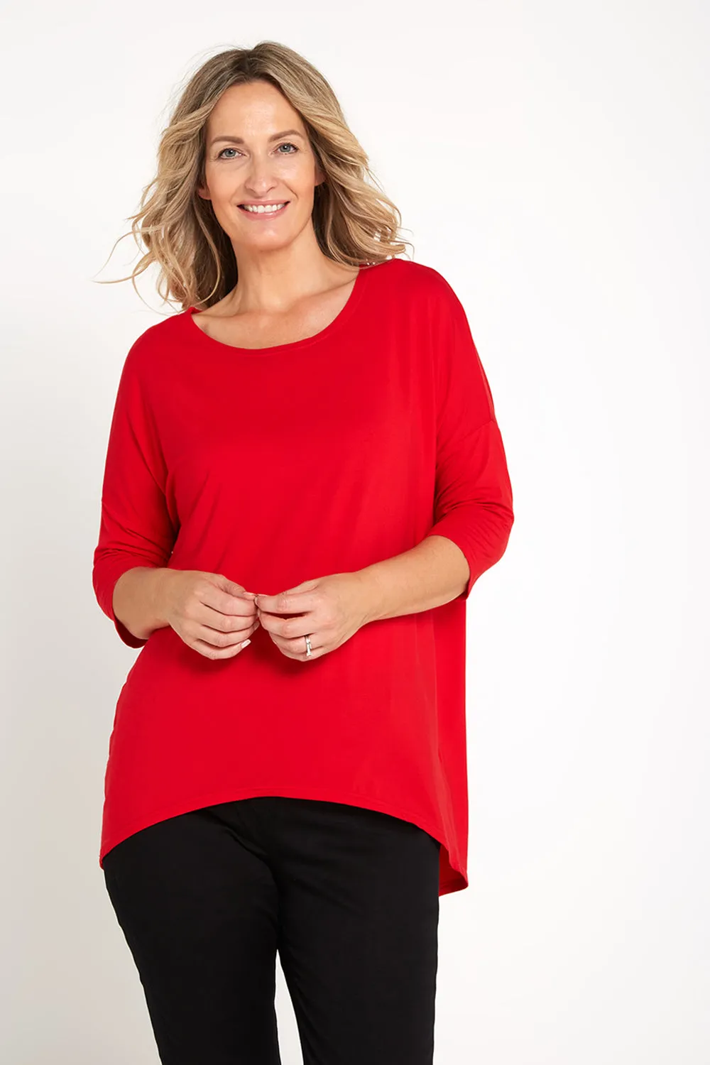 Irena Bamboo Top - Red