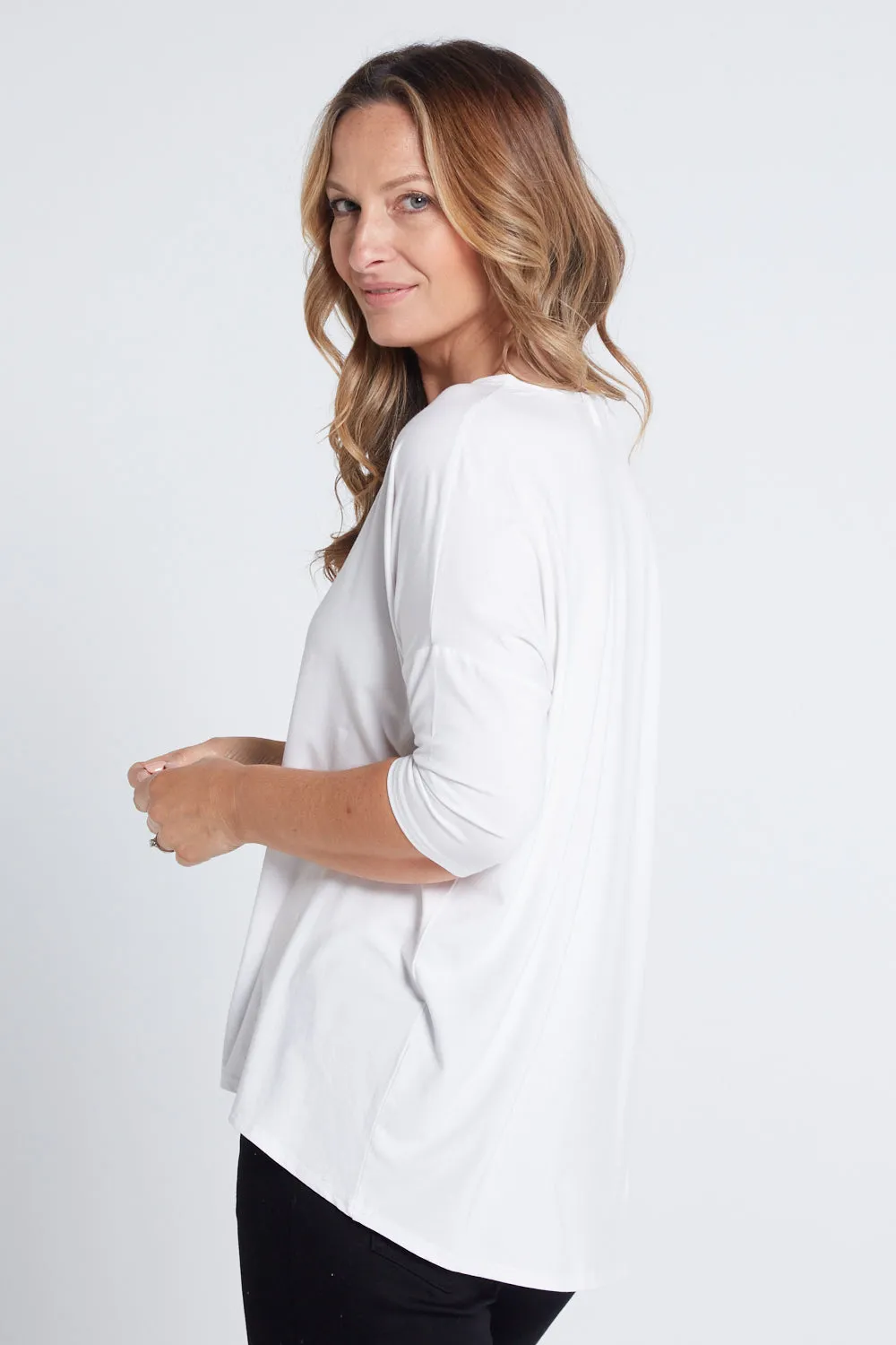 Irena Bamboo Top - White