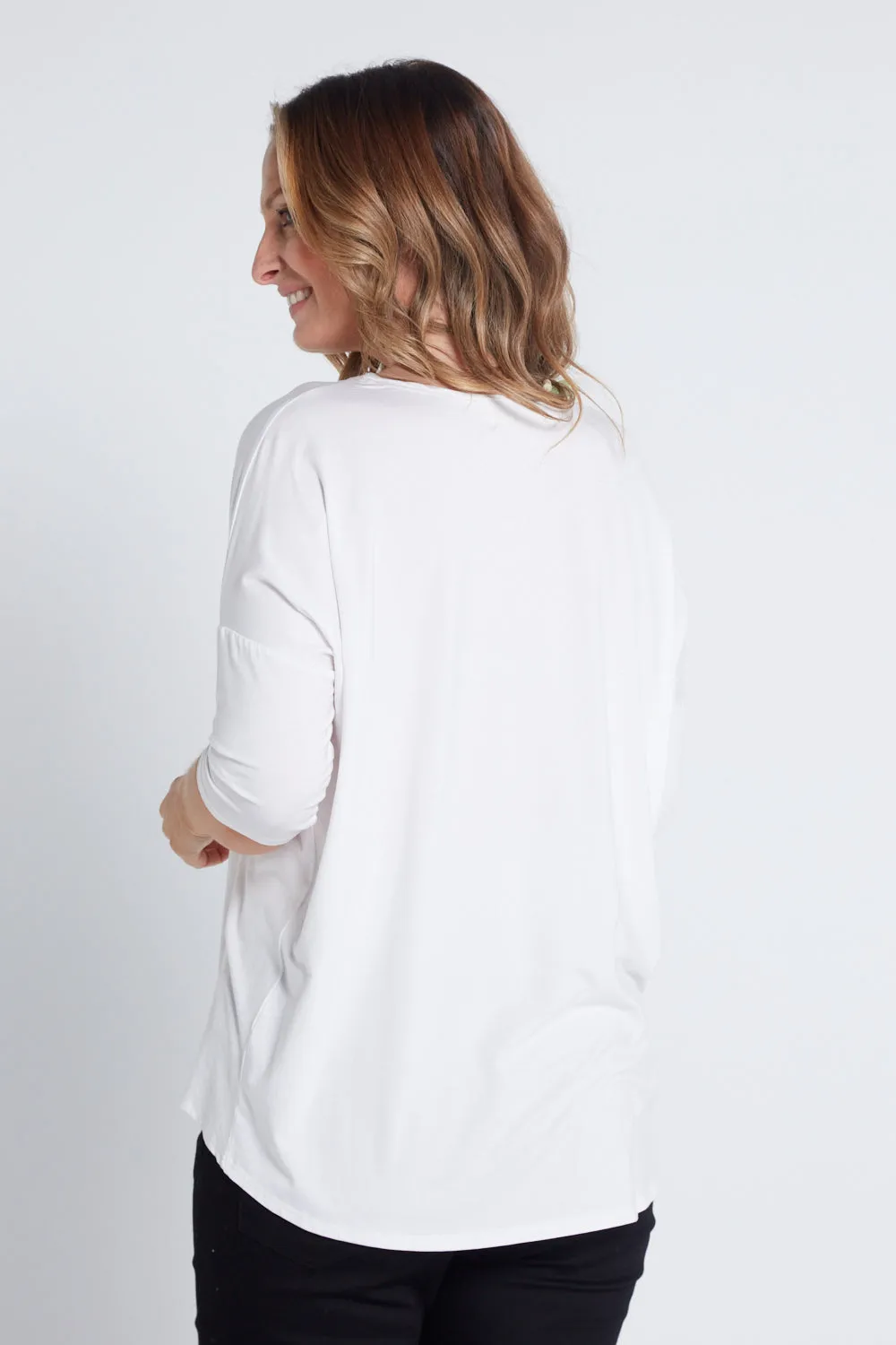 Irena Bamboo Top - White