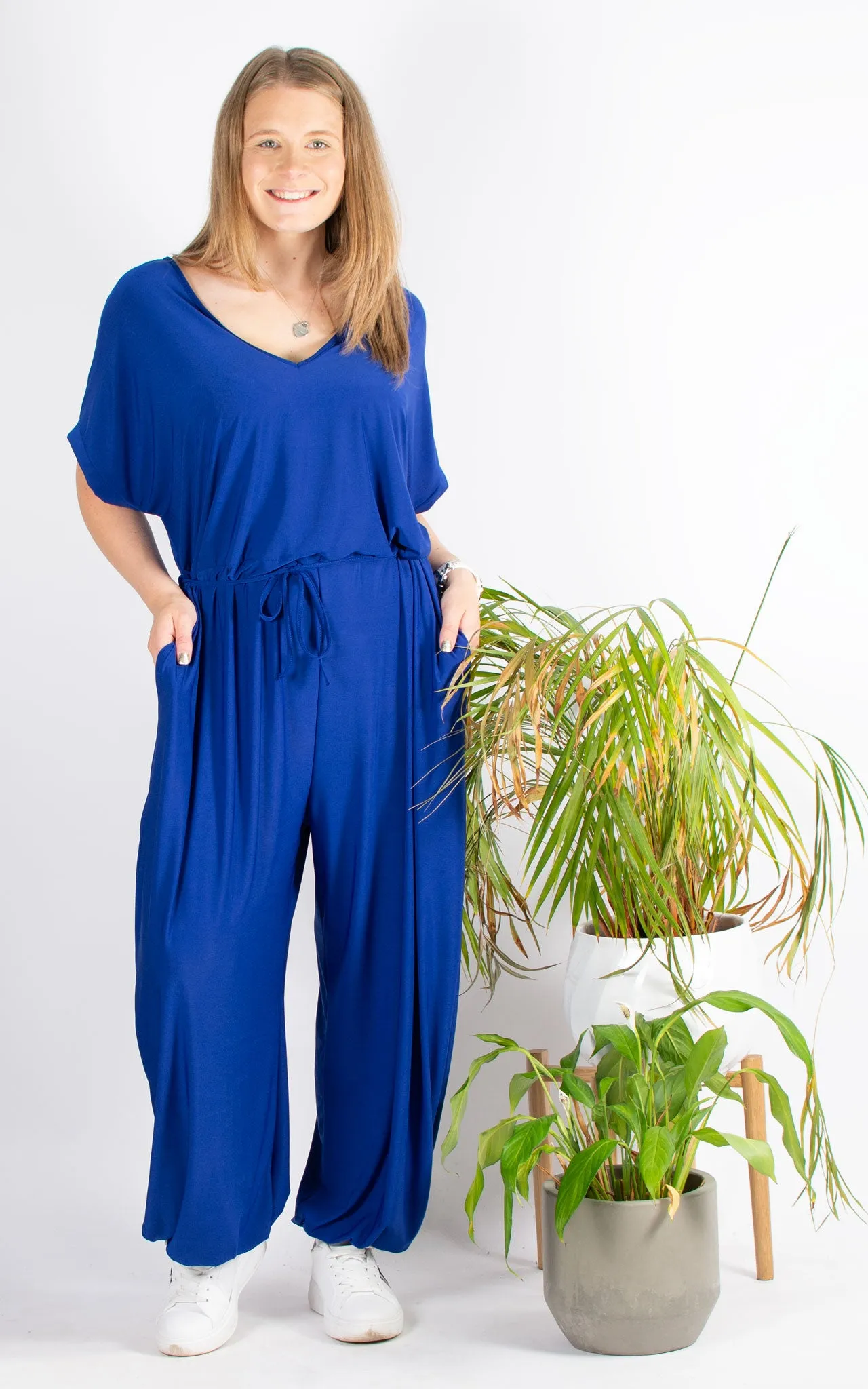 Jayden Jumpsuit | Plain | Cobalt