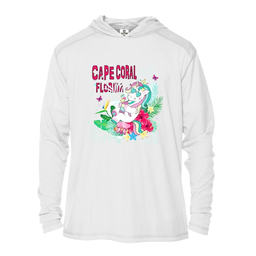 Kids Unicorn Sun Shirt - UPF50 Long-Sleeve Sun Protection Beach Shirt