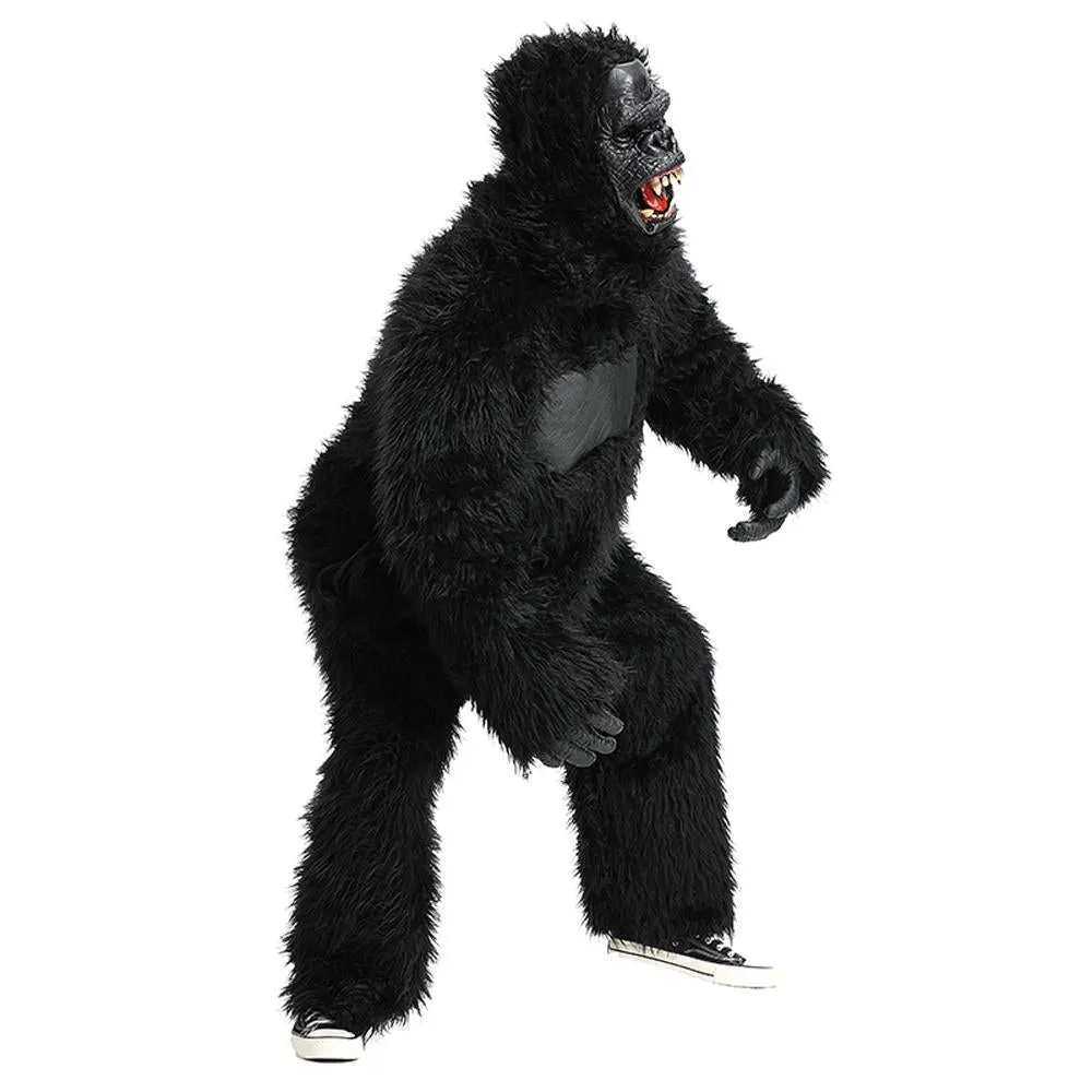 King Kong Chimpanzee Animal Adult Jumpsuit Cosplay Costume Carnival