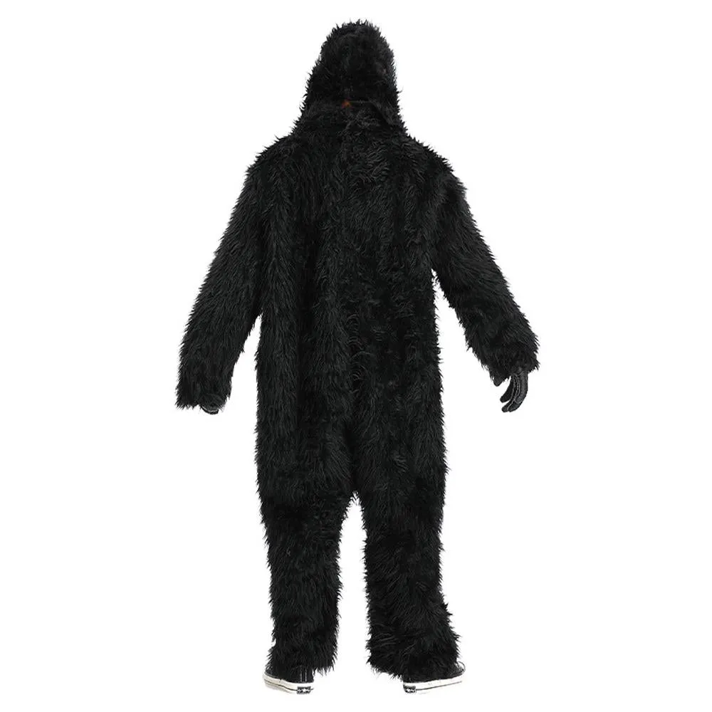 King Kong Chimpanzee Animal Adult Jumpsuit Cosplay Costume Carnival