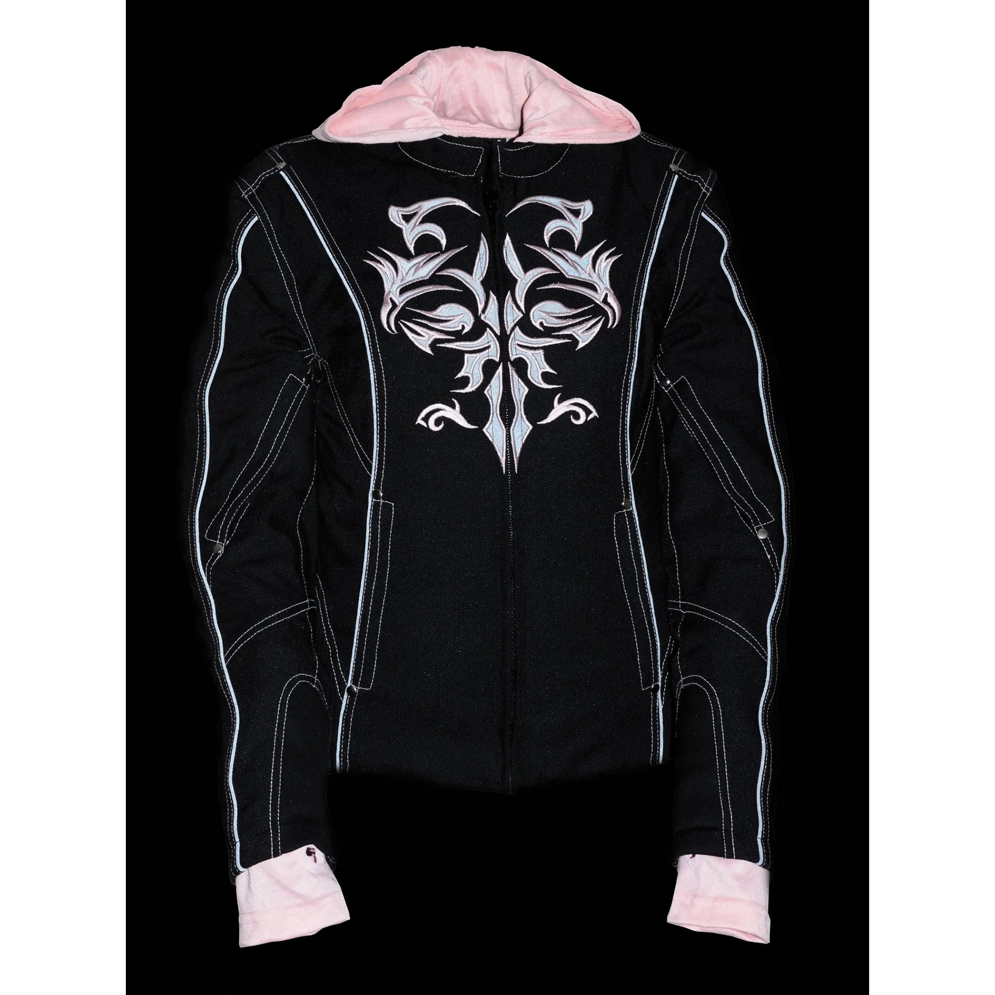 Ladies 3/4 Jacket w/ Reflective Tribal Detail