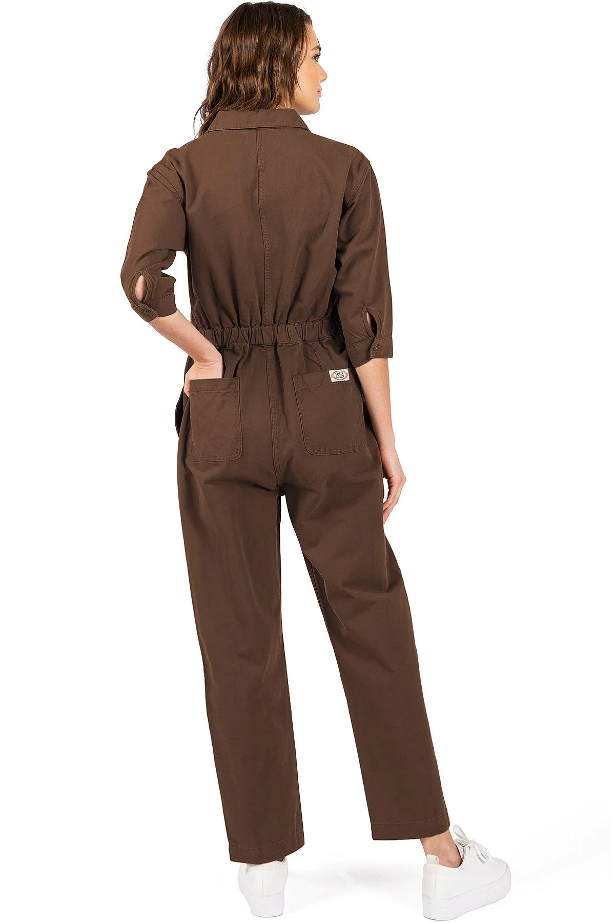 Lana Roux Coverall Aviator Jumpsuit