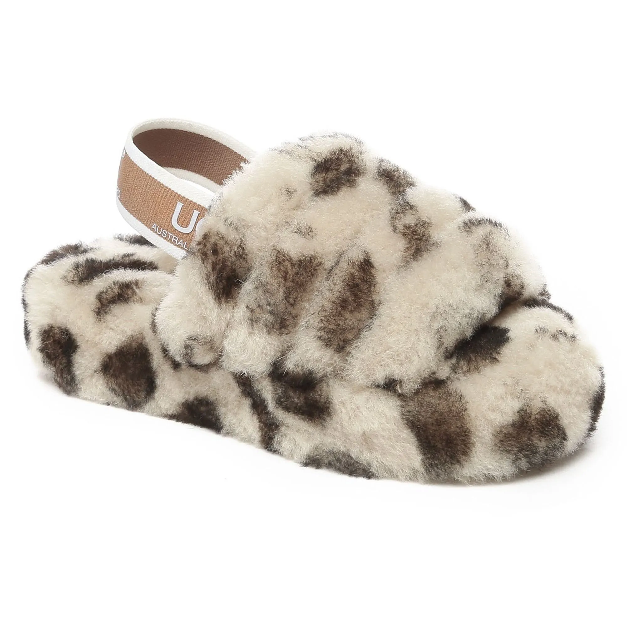 Leopard Kids UGG Slippers