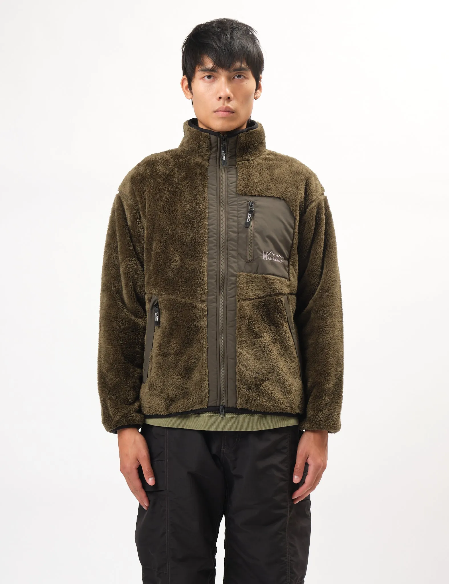 Manastash Bigfoot Fleece Jacket '24 - Olive Green