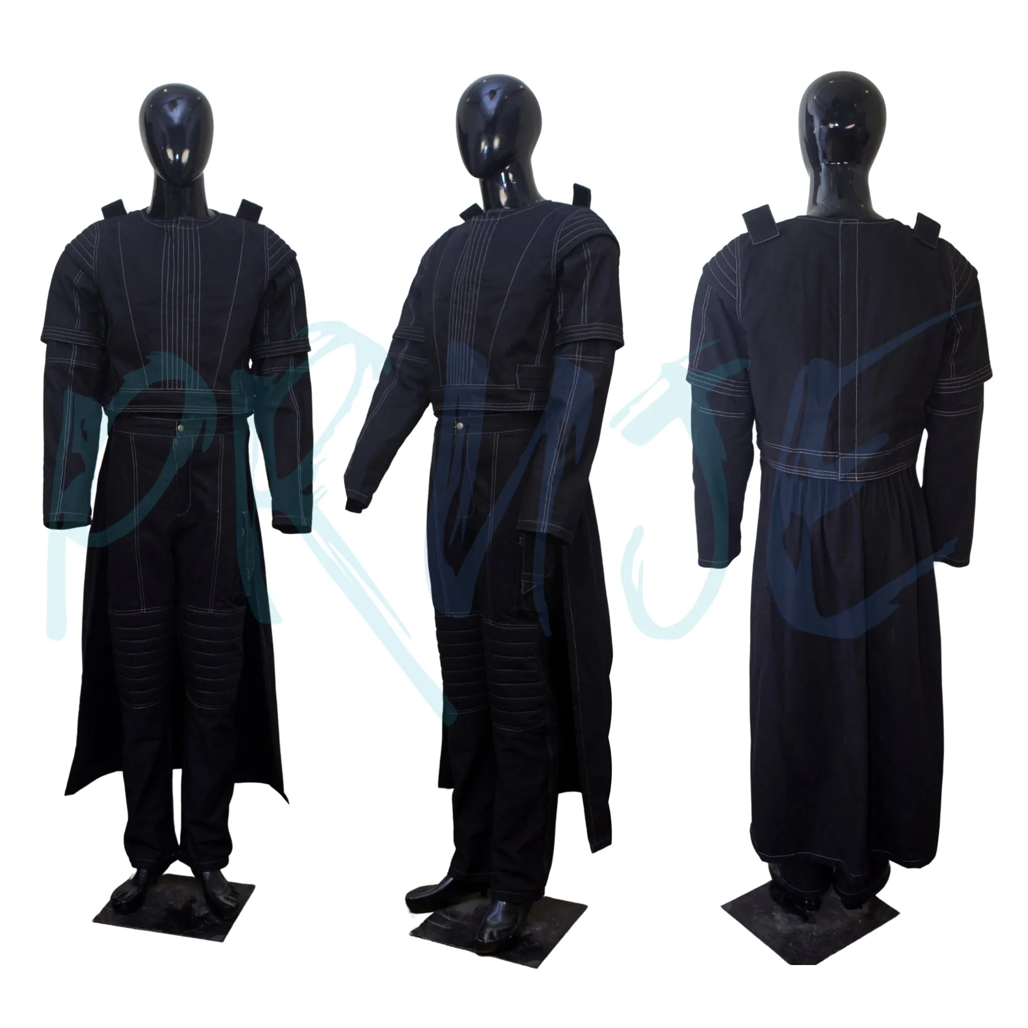 Mandalorian Inspired By Star War Custom Boba Fett Flight Suit Greyish Black Mando Boba Full Set