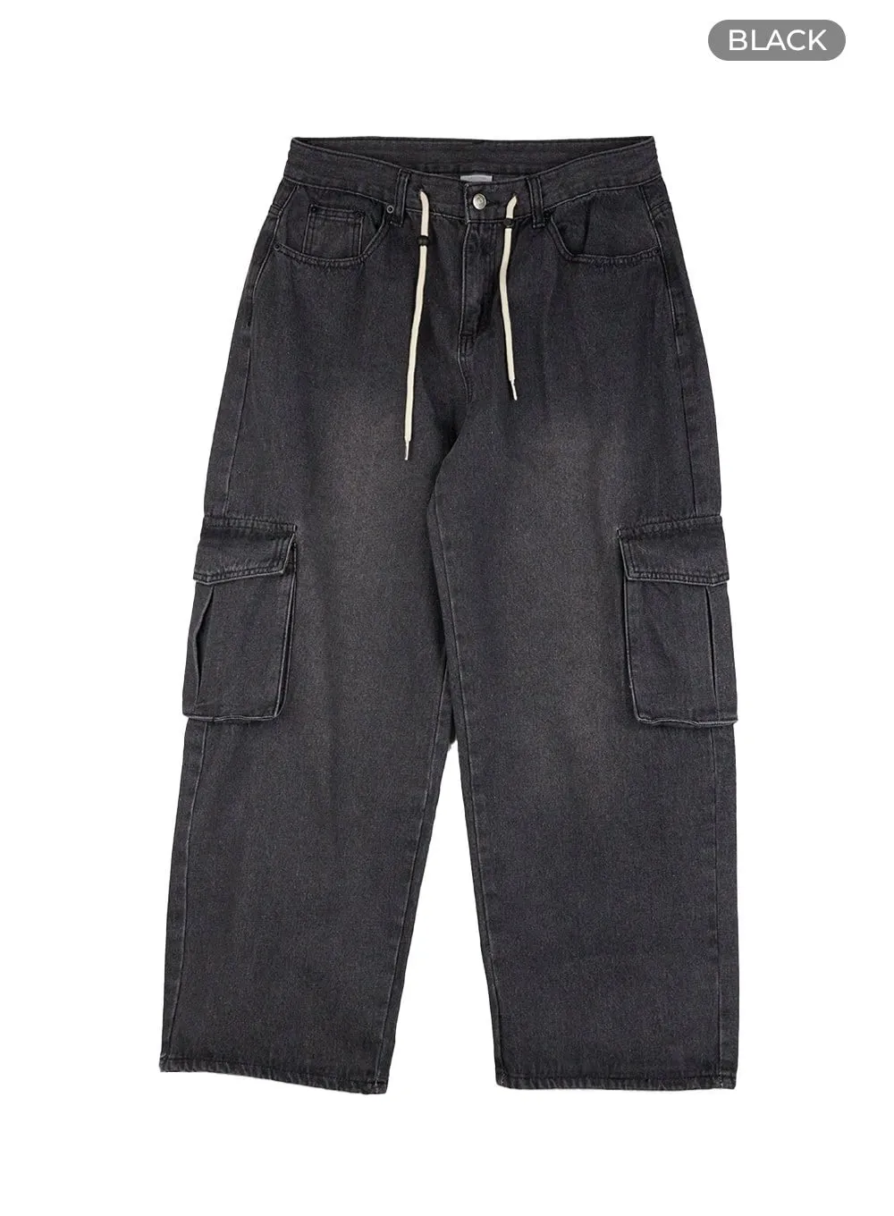 Men's Cargo Denim Pants IG402