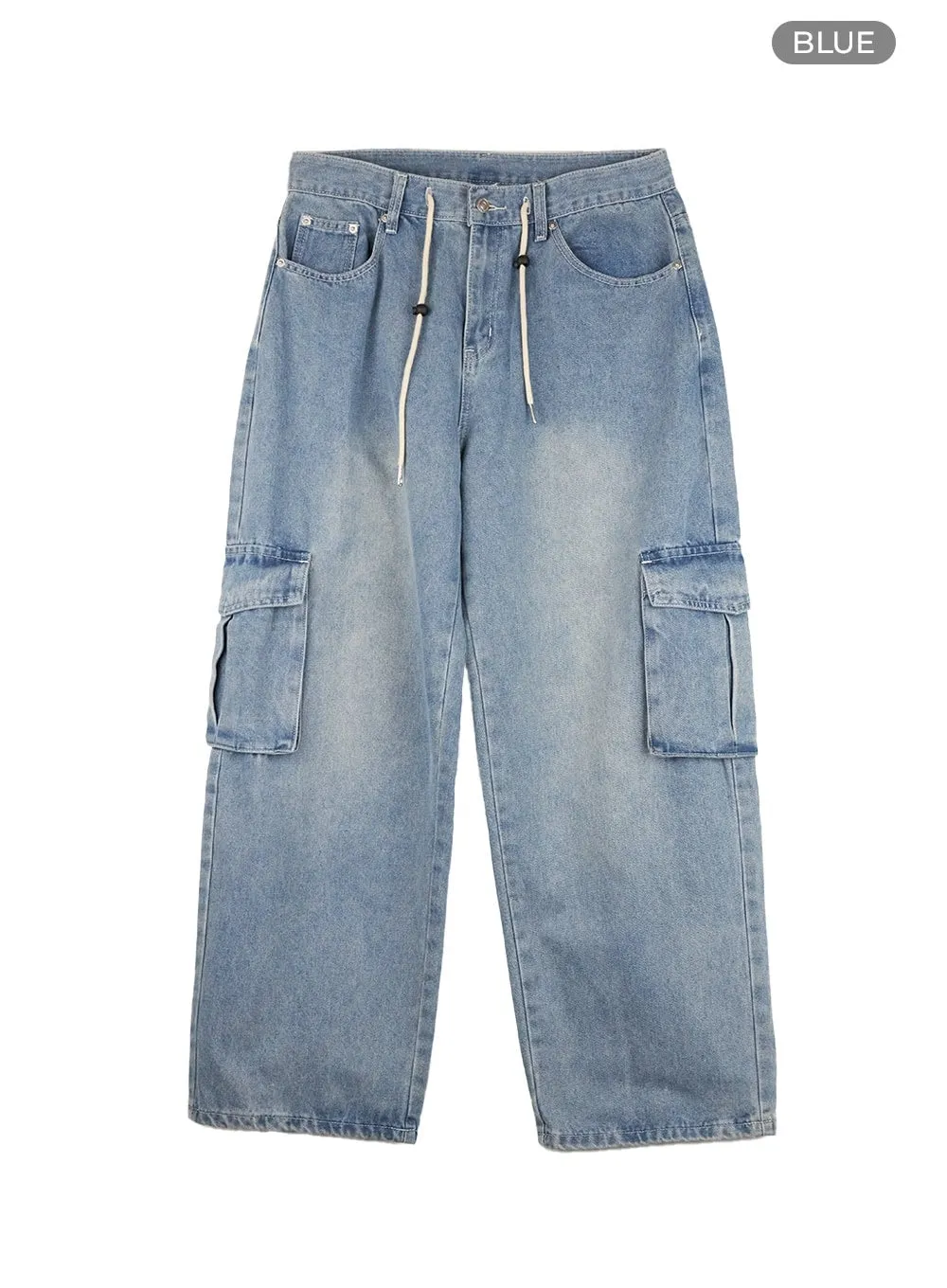 Men's Cargo Denim Pants IG402