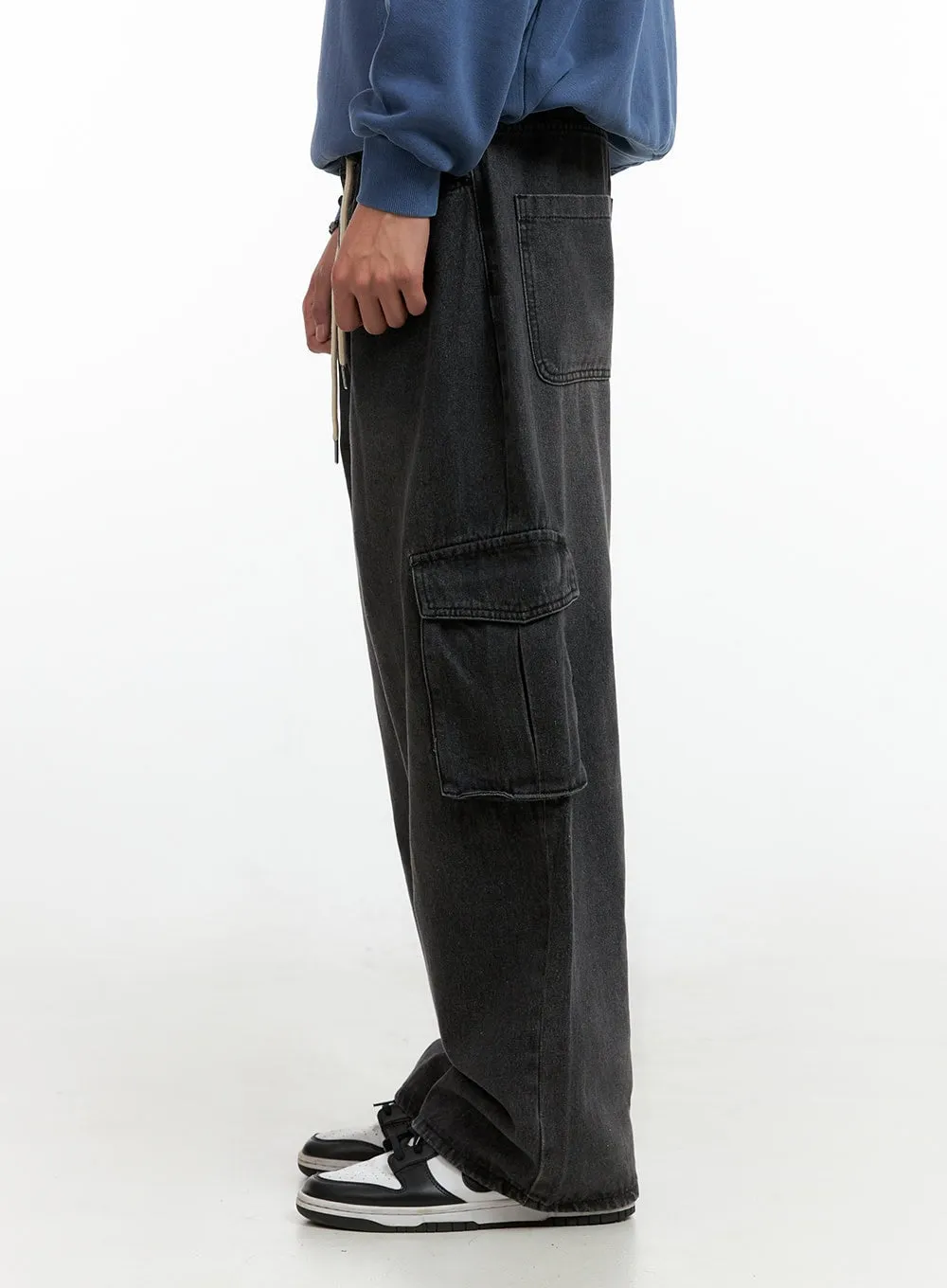 Men's Cargo Denim Pants IG402