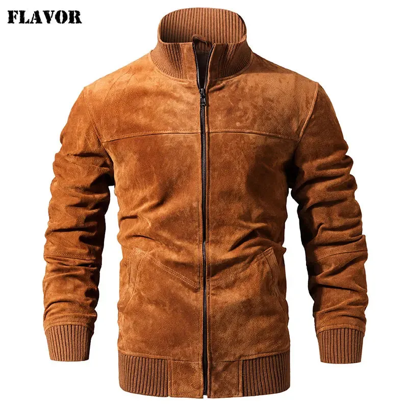 Men's Slim Fit Genuine Leather Jacket