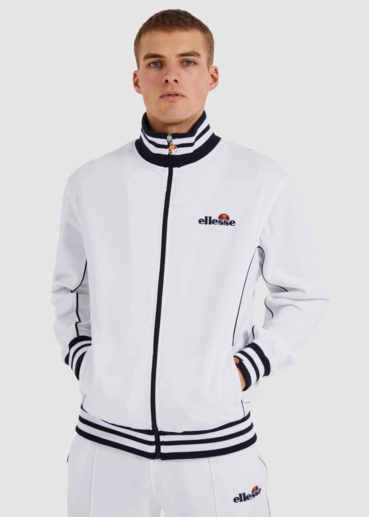 Milano track top - white