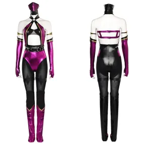 Mortal Kombat 4 Mileena Jumpsuit Halloween Party Carnival Cosplay Costume