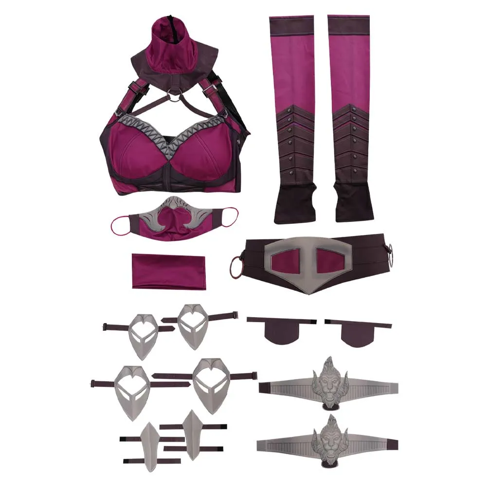 Mortal Kombat Mileena Female Outfits Halloween Carnival Cosplay Costume