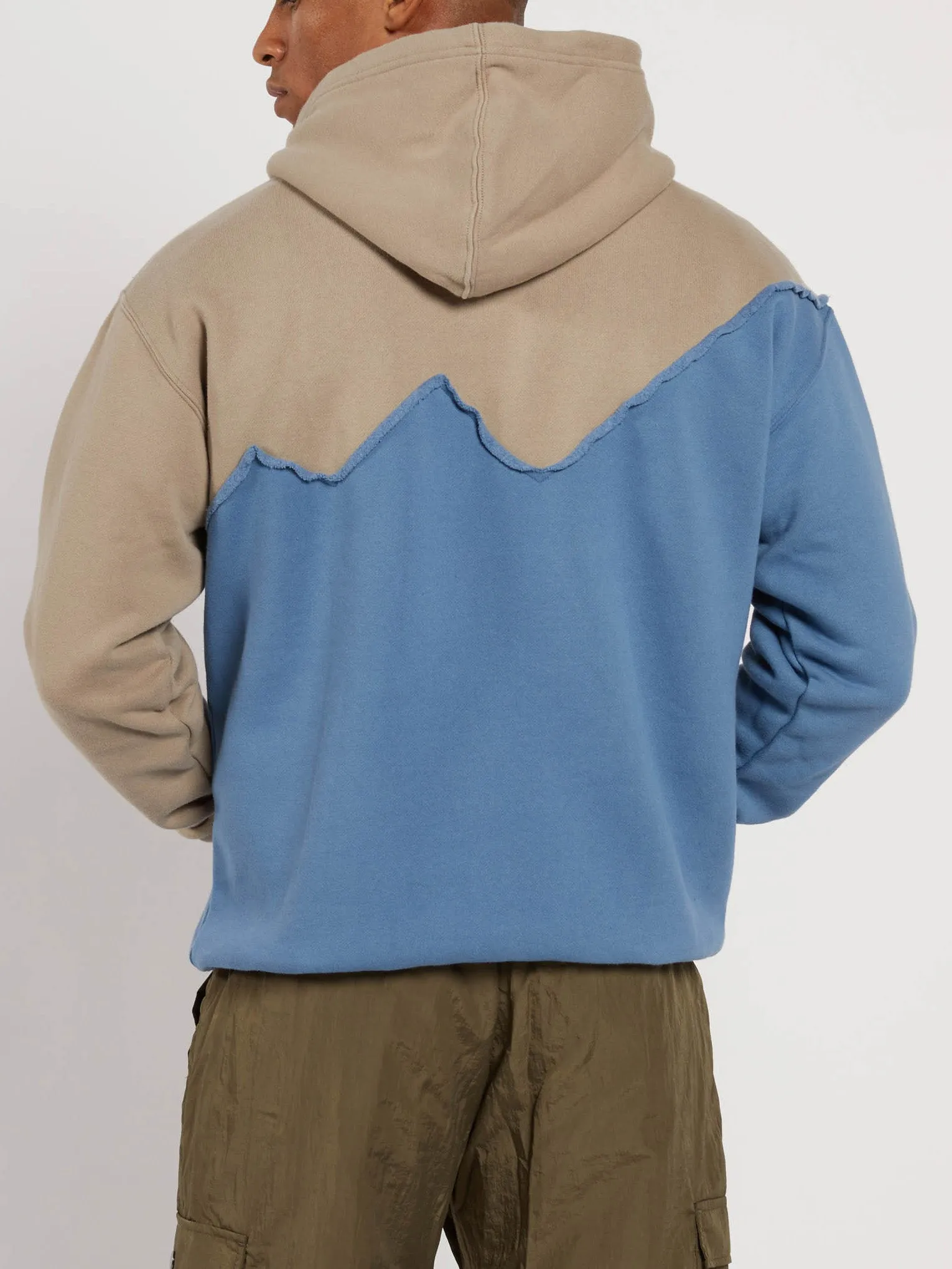 Mountain Hoodie - Khaki/ Dust Blue