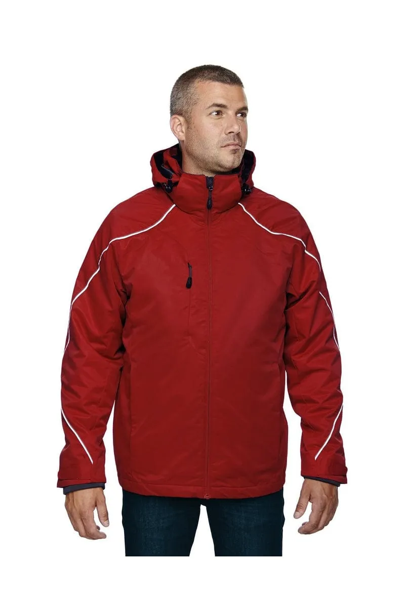 North End 88196T: Men's Tall Angle 3-in-1 Jacket with Bonded Fleece Liner